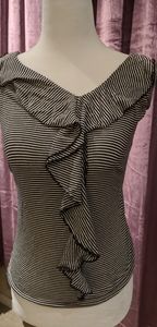 Black and White Marks & Spencer blouse